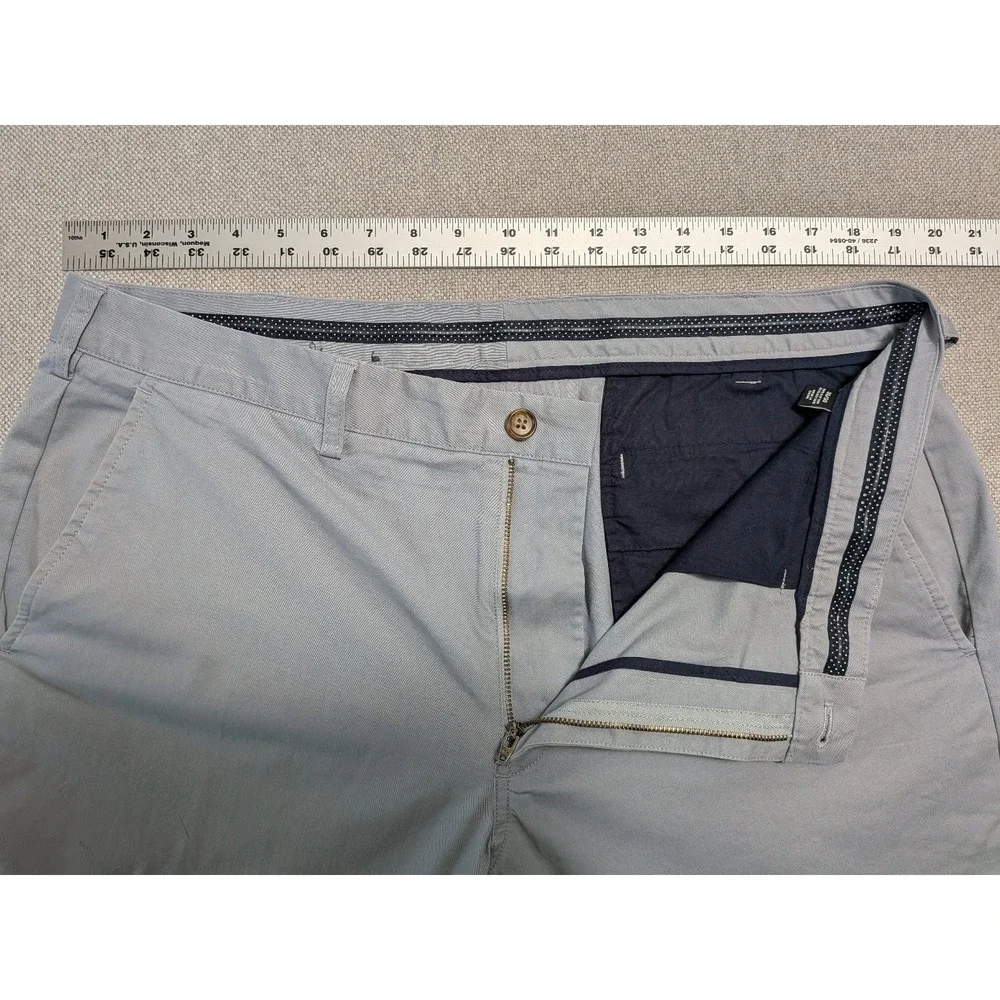Bonobos Maide Men's Light Blue 38x30 Cotton Stretch Chinos Straight Pants Office